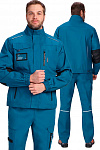 Куртка ProfLineSpecialist (тк.РипСтоп,240), циан/черный